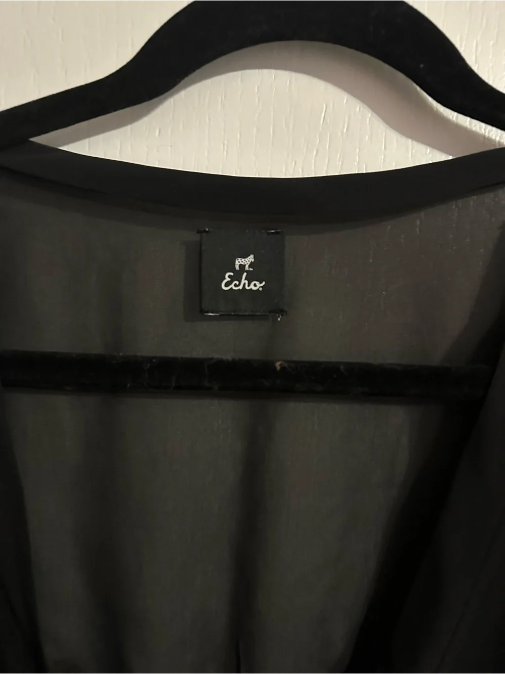 Echo Black Sheer Swimsuit Cover Up